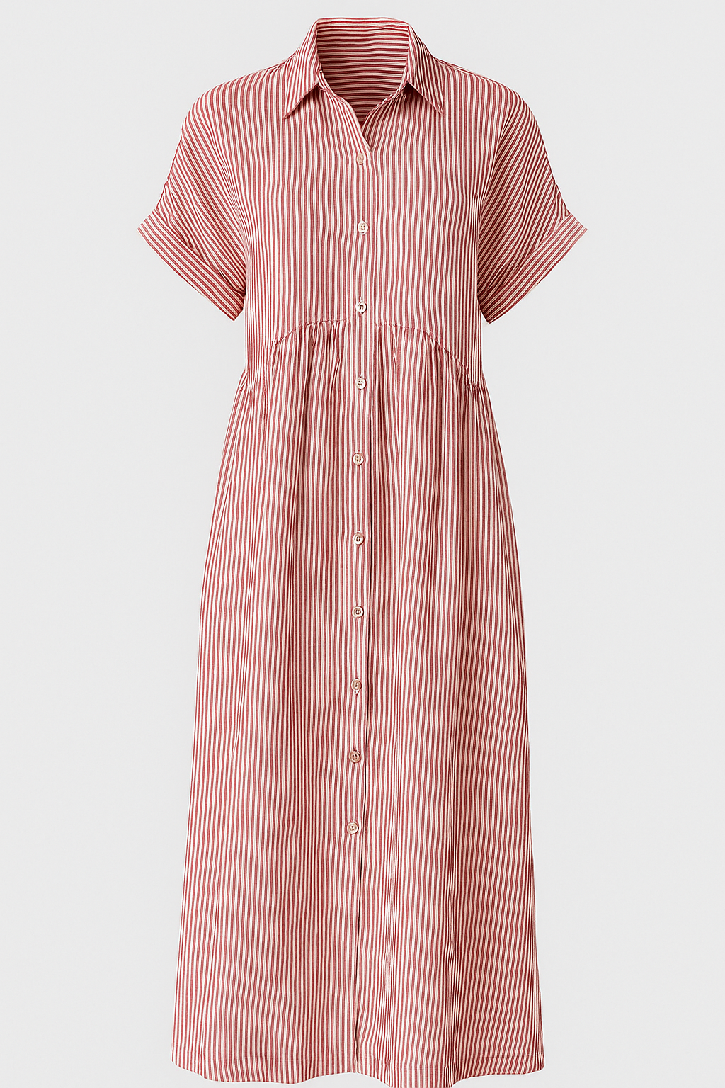 Vestido Midi Com Bolsos – Elegante, Confortável E Com Bolsos Práticos 