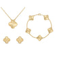 Set di Gioielli – Eleganza Dorata in Acciaio Inossidabile 