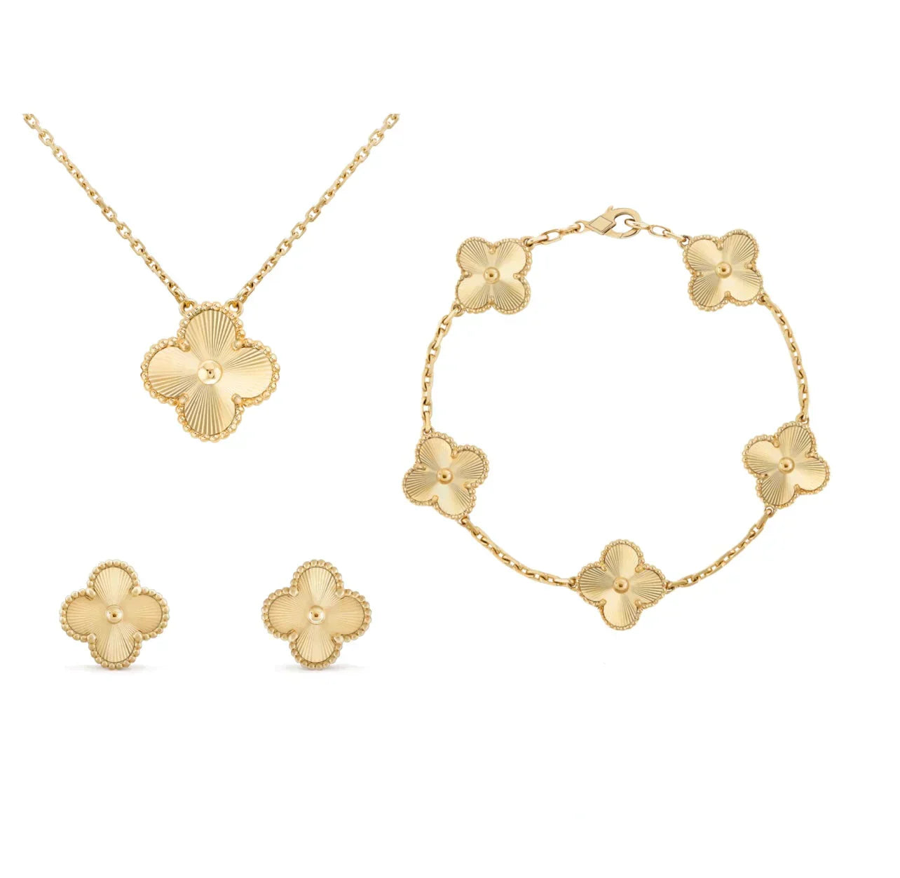 Set di Gioielli – Eleganza Dorata in Acciaio Inossidabile 