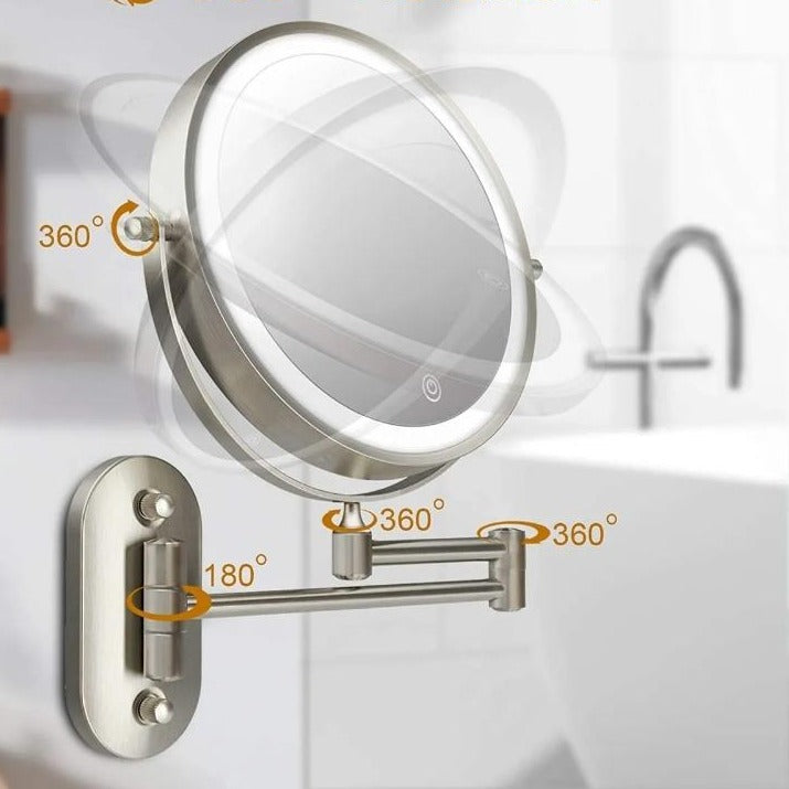 LED Magnifying Mirror – Rechargeable and Easy to Use 