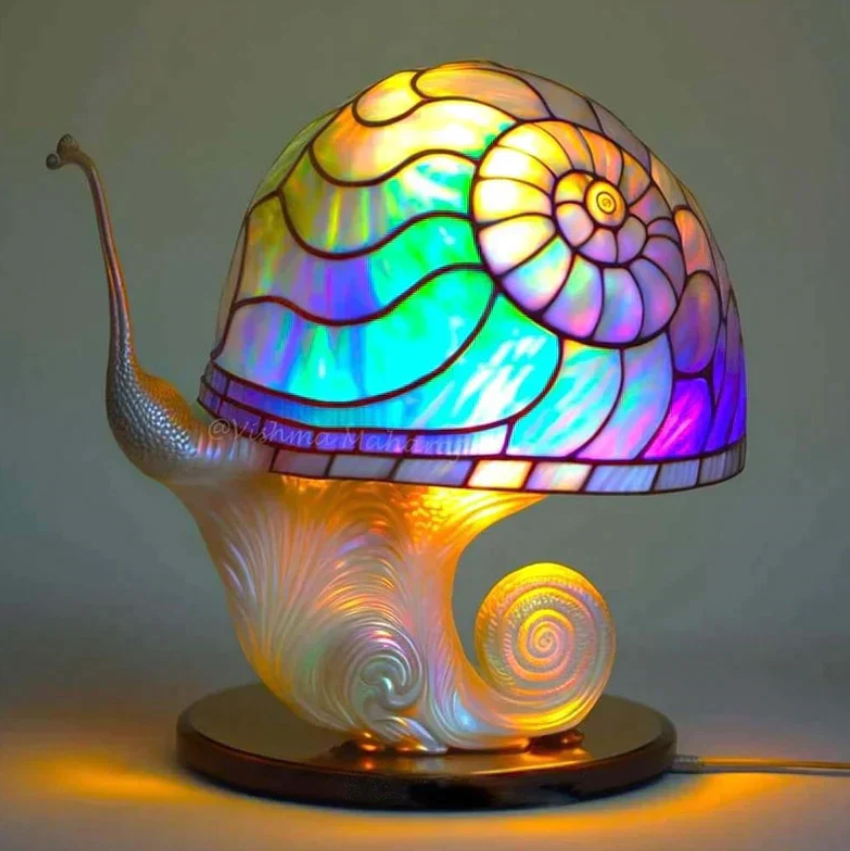 Upokojujúca vitrážová lampa – jemné svetlo a útulná atmosféra 