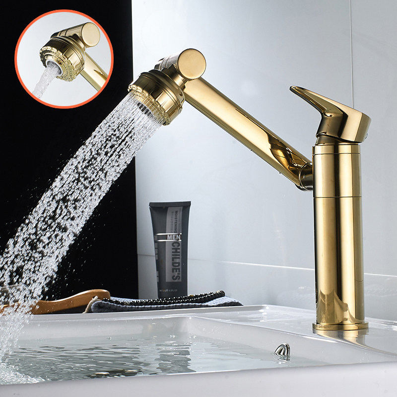 Grifo Flexible Rotativo 360° – Chorro Ajustable y Pulverización 