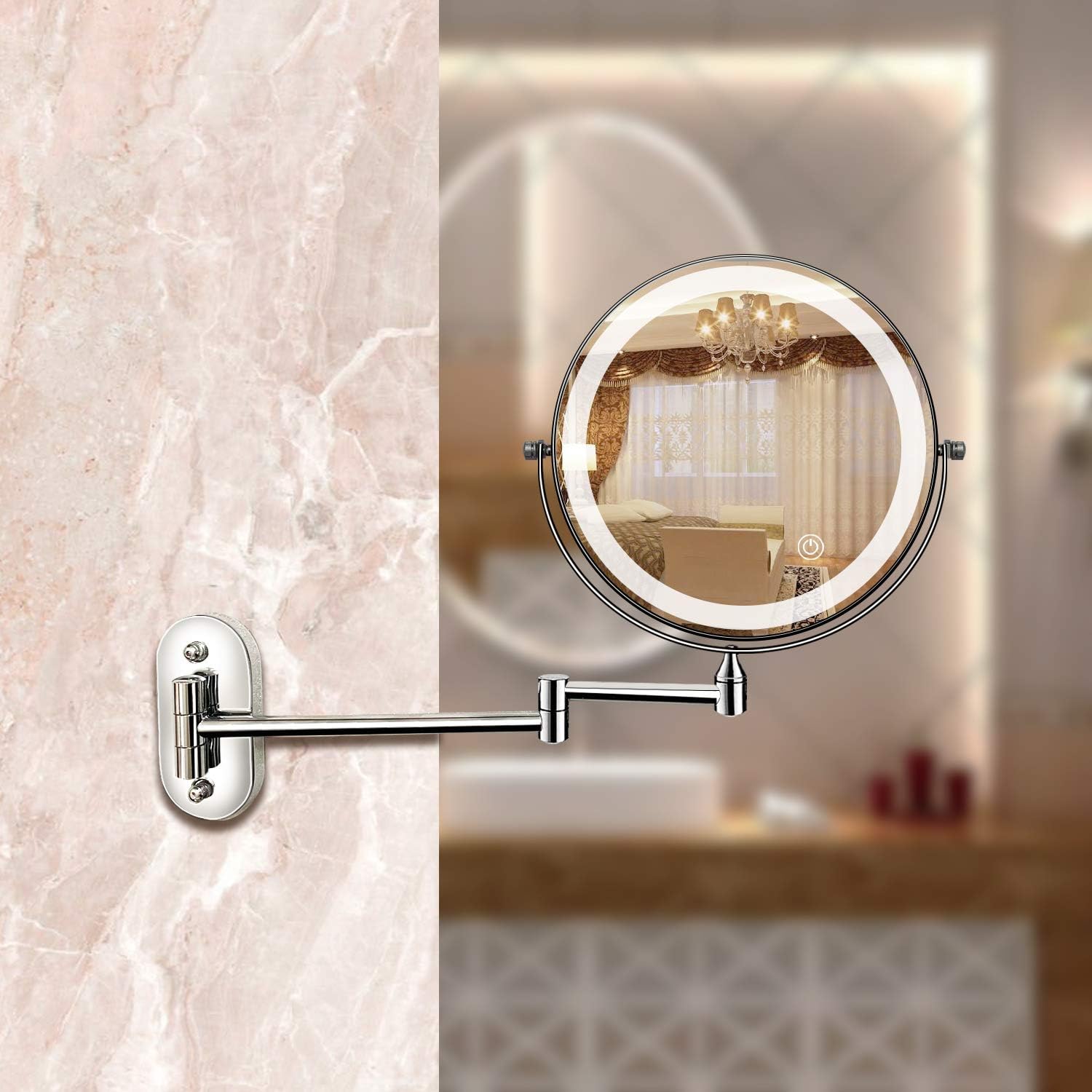 LED Magnifying Mirror – Rechargeable and Easy to Use 