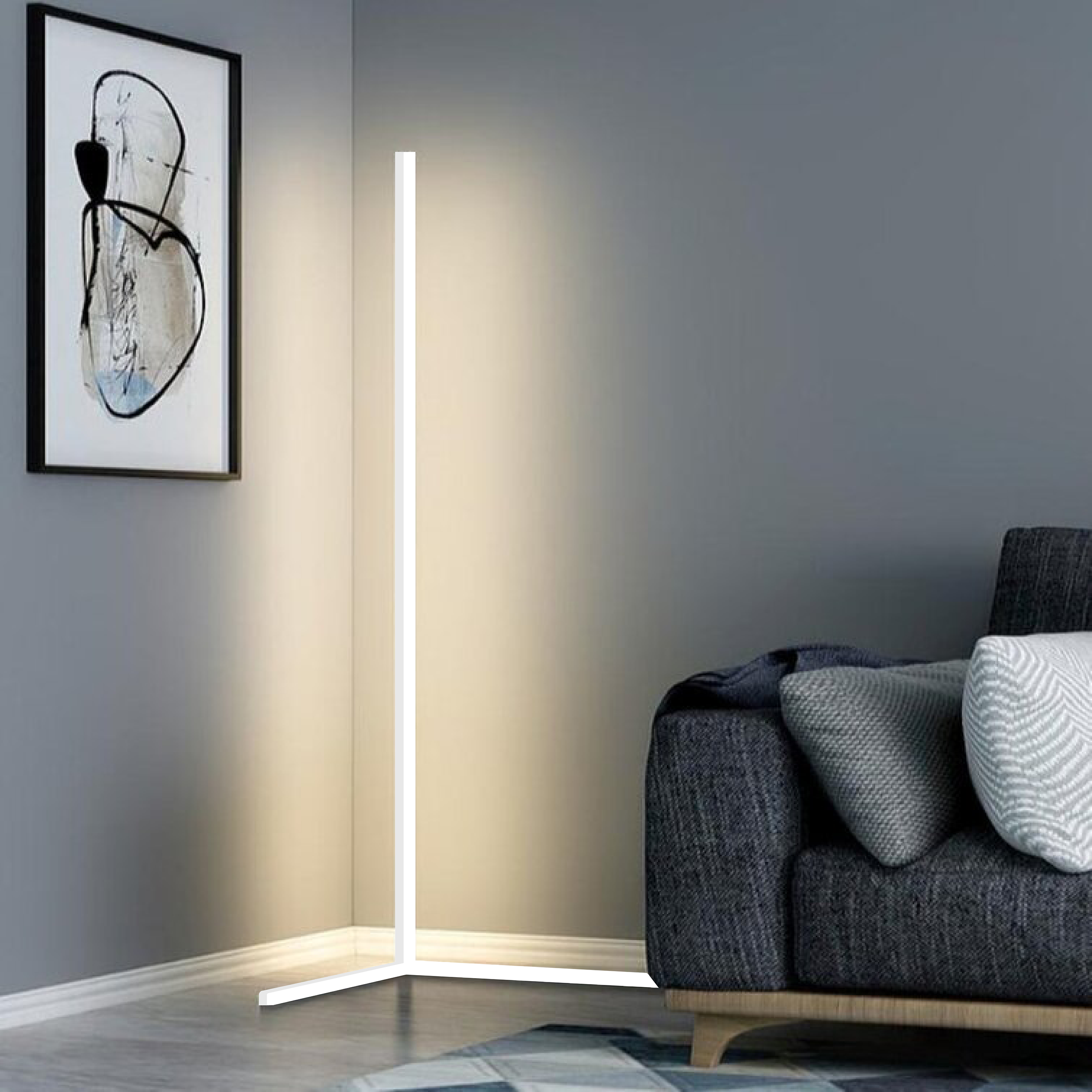 LED-Ecklampe – Ambientebeleuchtung und minimalistisches Design 