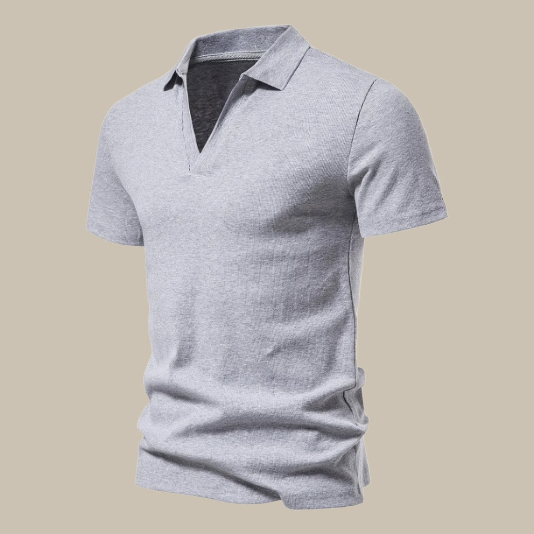 Justin | Polo Classico – Collo a V e Look Polivalente 