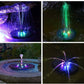 Multicolored LED Solar Fountain