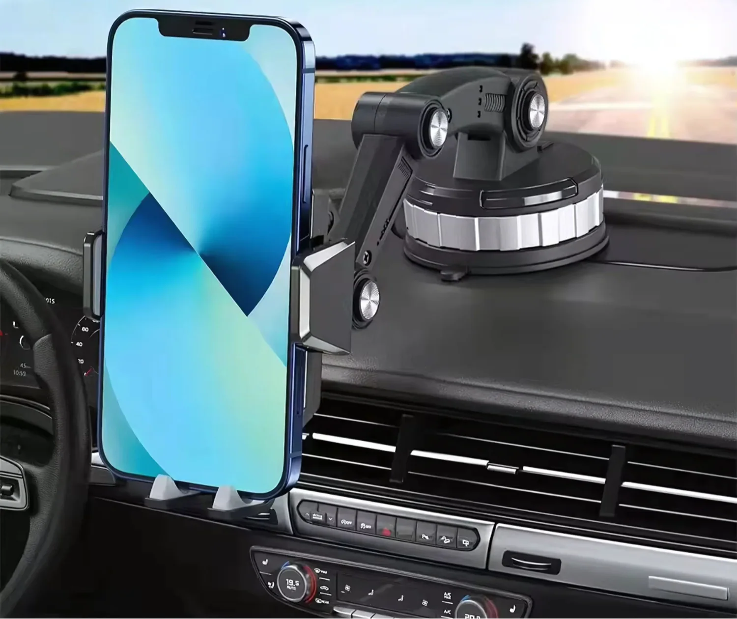 360° Rotating Car Smartphone Holder — Full Rotation and Maximum Stability 